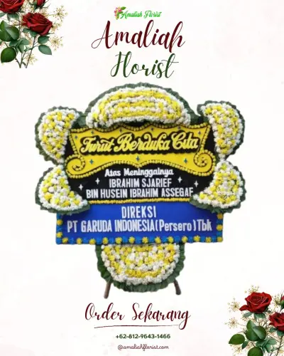 Papan Bunga Duka di Sukajawa