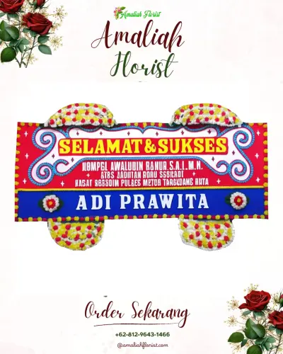 Karangan Bunga Ucapan Selamat di Sukajawa